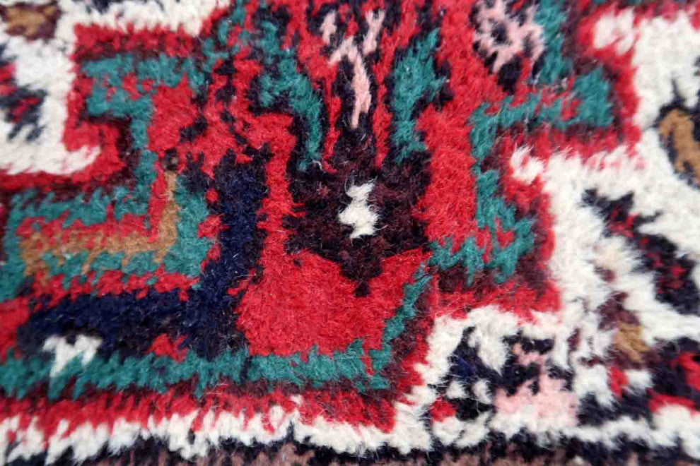 Handmade Vintage Persian Hamadan Mat 1.4'x2', 43cmx63cm, 1970s