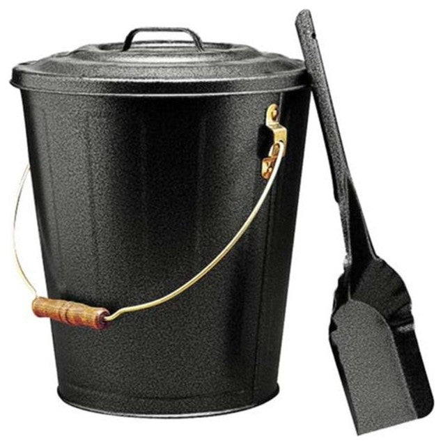 Imperial LT0160 Lasting Traditions Ash Container and Shovel Set, Black