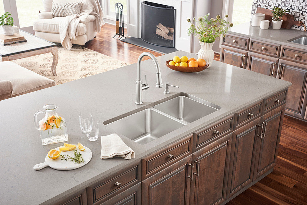 Blanco 442769 Formera 33"x18" Double Bowl Kitchen Sink, Stainless Steel