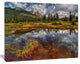 Clear Lake Mirroring Cloudy Skies, Landscape Canvas Art Print, 60"x28"