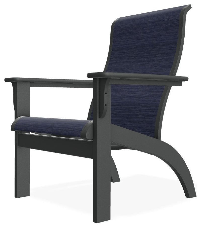 Adirondack Sling Outdoor Adirondack Armchair, Collect Indigo/Graphite