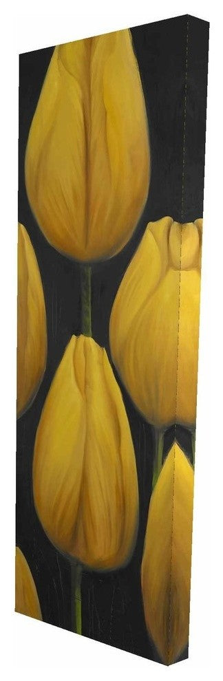 Six Daffodils Flowers Print on Wrapped Canvas