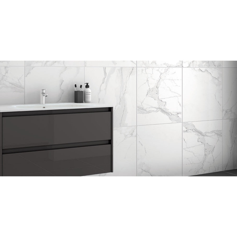 32" Wall-Mount 2 Drawers Anthracite Vanity Cabinet Sansa by Royo