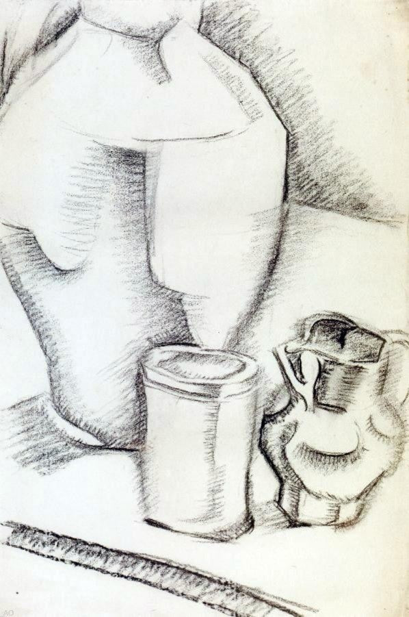 Juan Gris The Grill Life With Goblet, Gallery Wrapped Canvas Print, 18"x27"