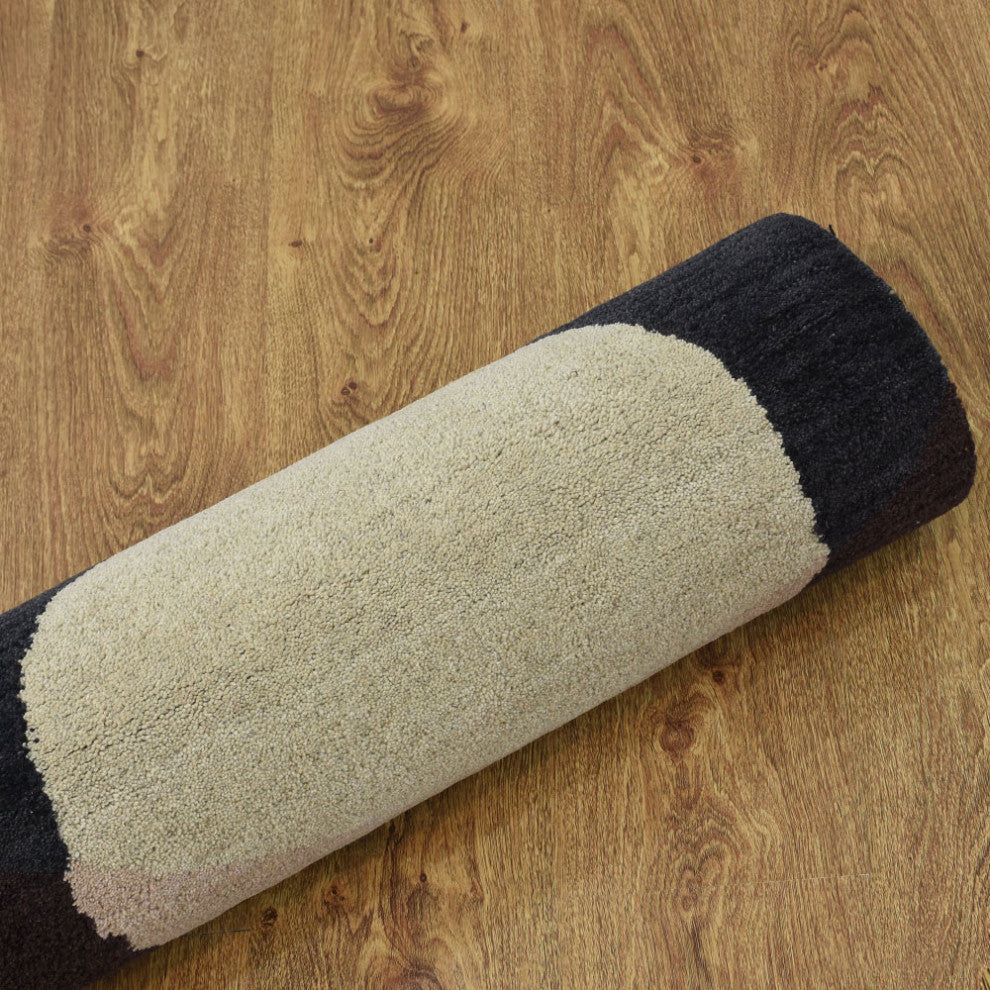 HAND TUFTED WOOL ECO-FRIENDLY AREA RUGS - Rectangle,Multicolor,Geometric