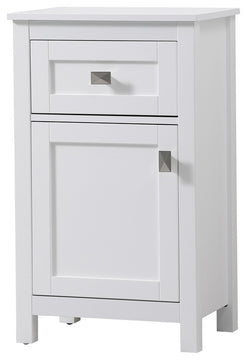 18" Wide Bathroom Storage Freedstanding Cabinet, White