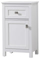 18" Wide Bathroom Storage Freedstanding Cabinet, White