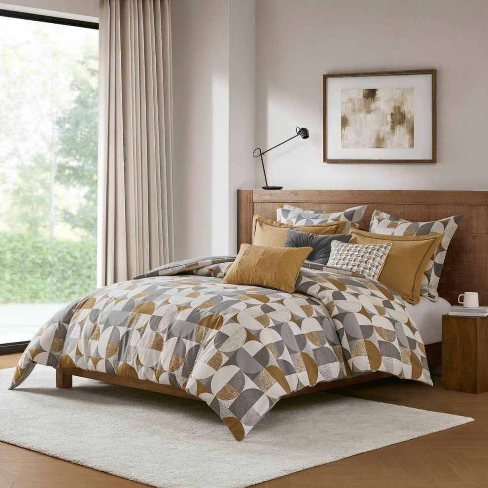 Madison Park Signature Jacquard Oversized Duvet Style Comforter Set
