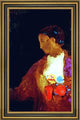 Odilon Redon The Doge's Wife - 16" x 24" Framed Premium Canvas Print