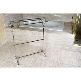 Kingston Brass Pedestal Y-Type Towel Rack, Polished Chrome
