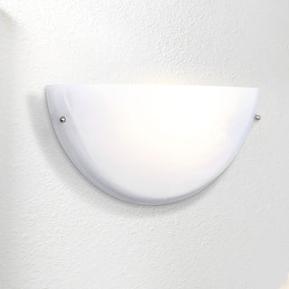 1-Light Wall Sconce, White Finish