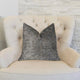 Drizziling Mist Gray Luxury Throw Pillow, 20"x20"