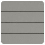 Polywood Seashell 18" Side Table, Slate Gray