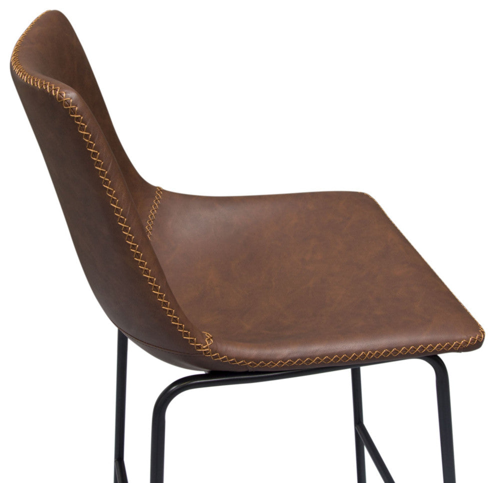 Theo 2 Bar Height Chairs, Chocolate