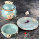 Cat Food And Water Bowl, Sky Blue