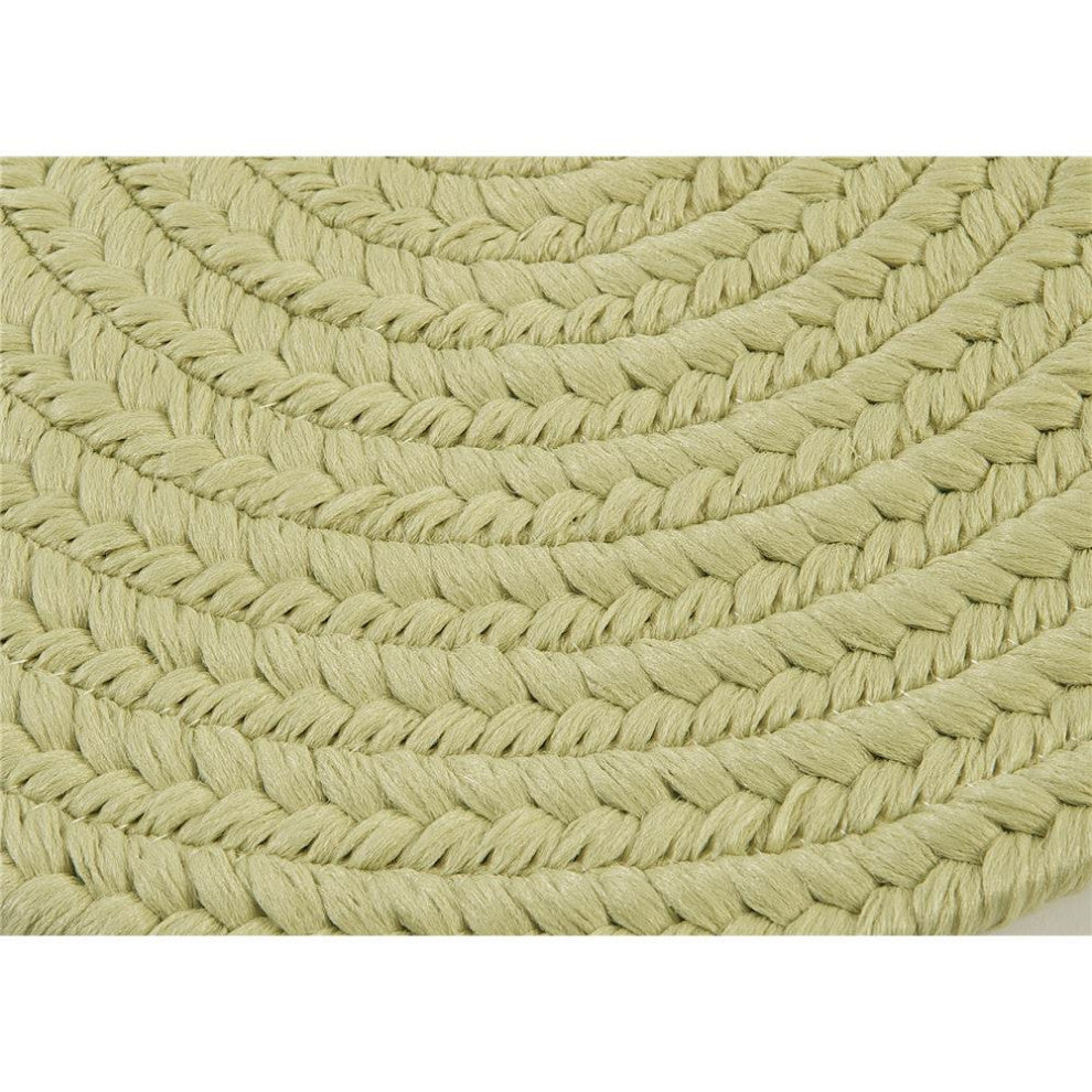 Colonial Mills Rug Reversible Flat-Braid, Oval Runner Sprout Green Runner