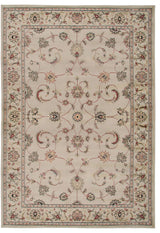 Rizzy Home Bay Side BS3580 Ivory Border Area Rug, Rectangular 5'3"x7'7"