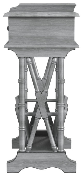 Cummings End Table With Storage, Gray