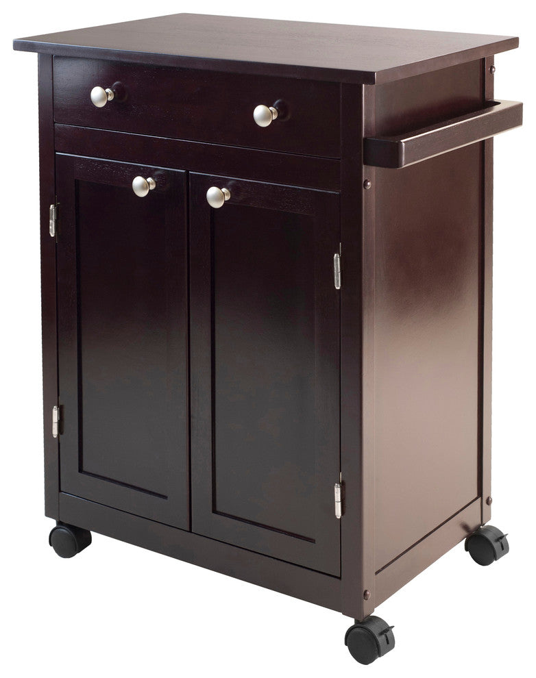 Savannah Utility Kitchen Cart, Espresso