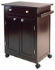 Savannah Utility Kitchen Cart, Espresso