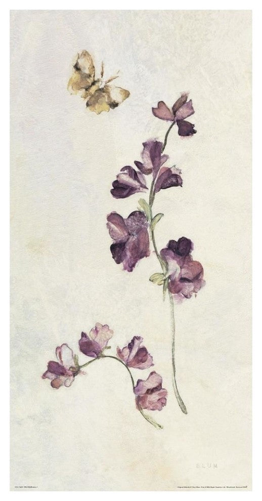 "Wild Wallflowers I" Digital Paper Print by Cheri Blum, 32"x62"