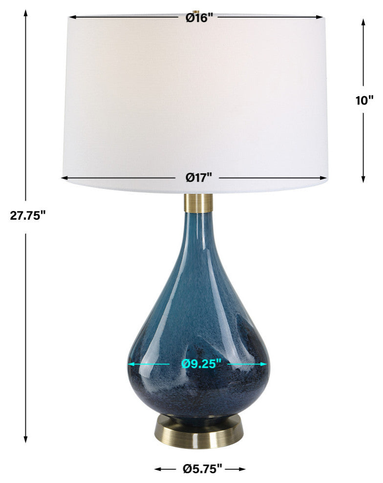 Uttermost Riviera Art Glass Table Lamp