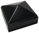 2"x2" Aluminium Pyramid Post Cap for Metal Posts, Pressure Fit, Black (DHPPC20)