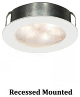 WAC Lighting LED Button Light, White, Round, 3000k Soft White