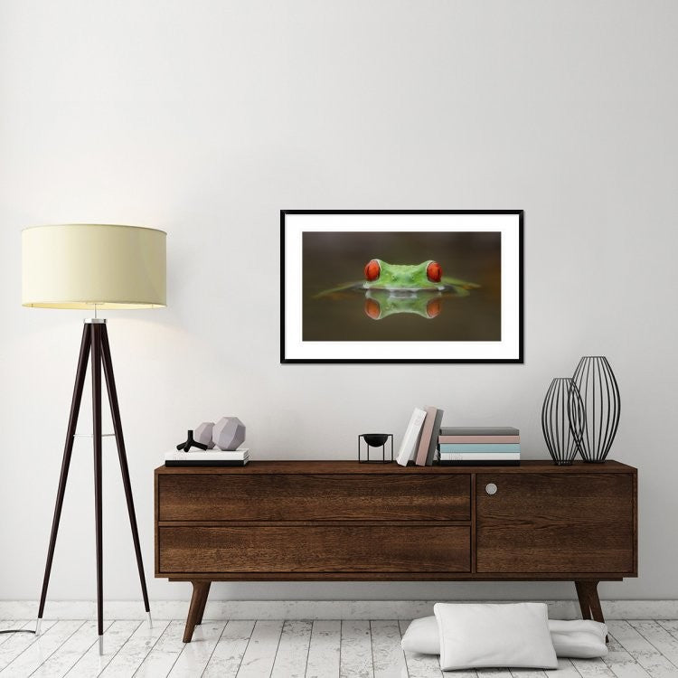"Burning Eyes" Framed Digital Print by Kutub Uddin, 44x28"