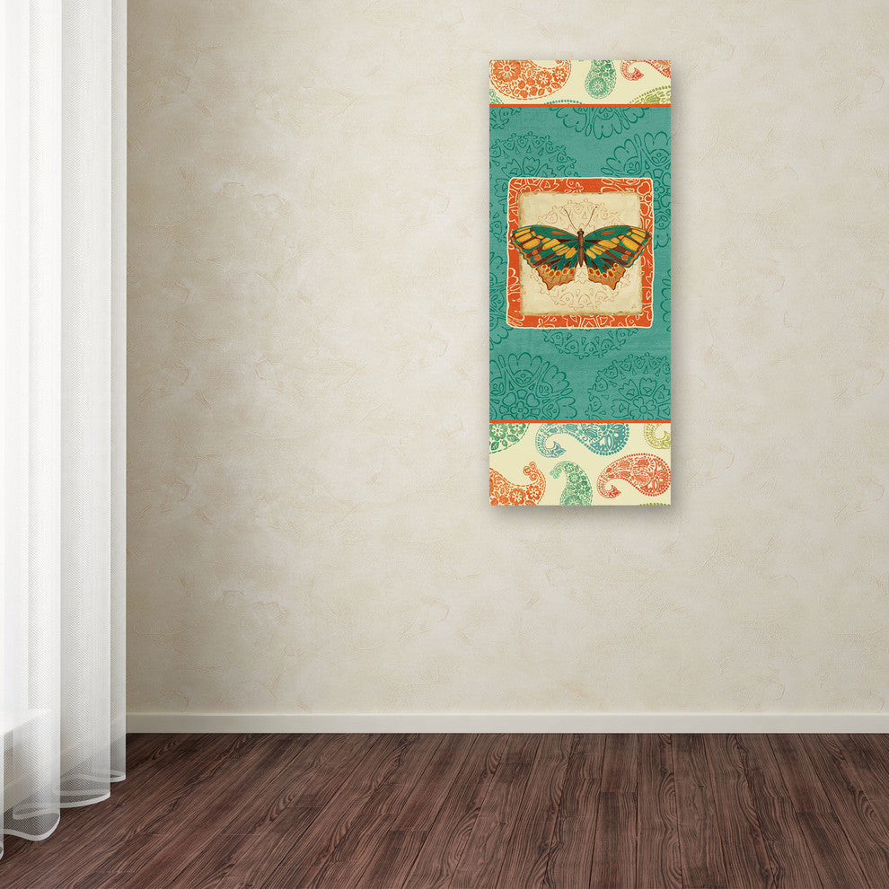 'Folk Floral V' Canvas Art by Daphne Brissonnet