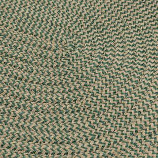 Softex Check CX16 Myrtle Green Check Traditional Area Rug, Oval 4'x6'
