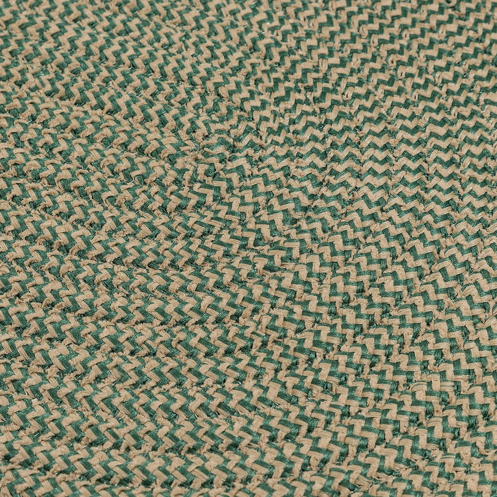 Softex Check CX16 Myrtle Green Check Traditional Area Rug, Oval 4'x6'