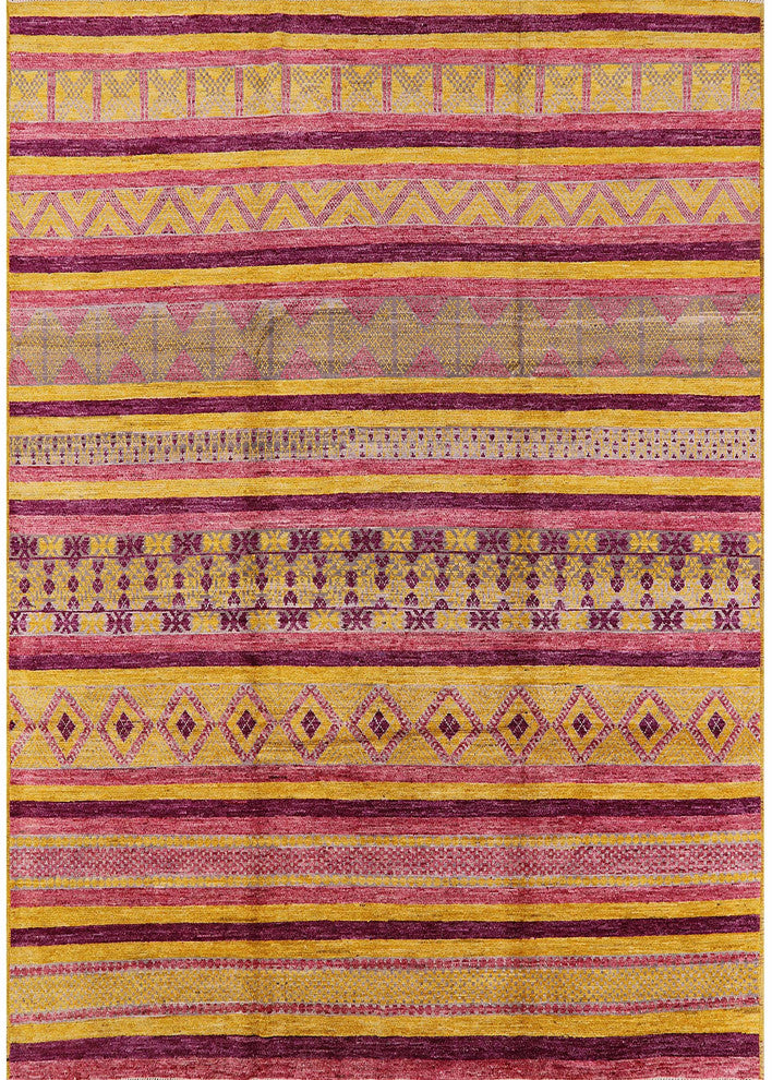 Ahgly Company Indoor Rectangle Mid-Century Modern Area Rugs, 7' x 9'
