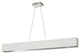30W Horizontal Polished Chrome Pendant w/ White/Silver Shade, AUB-S5130HP-PC-691