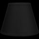 Fenchel Shades 5"x9"x7" Brass Spider Attachment Empire Lamp Shade, Linen Black