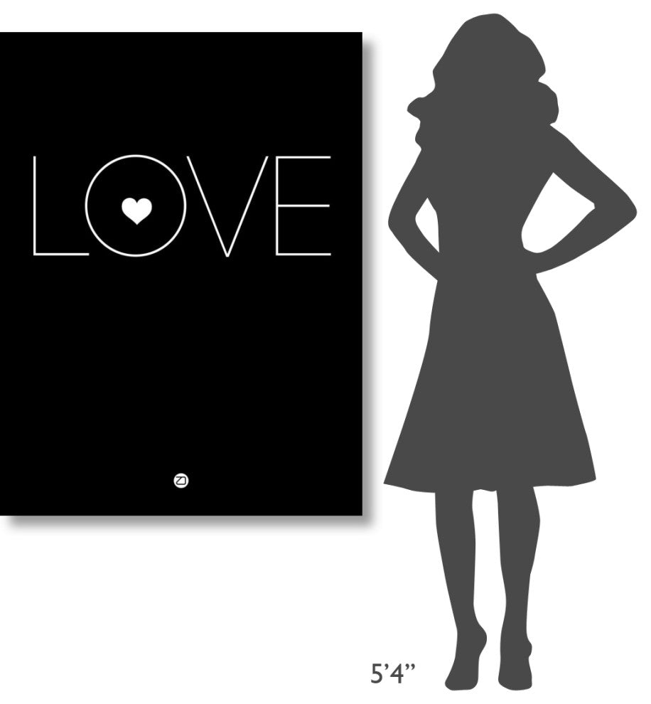 "Love Poster Black" Fine Art Print