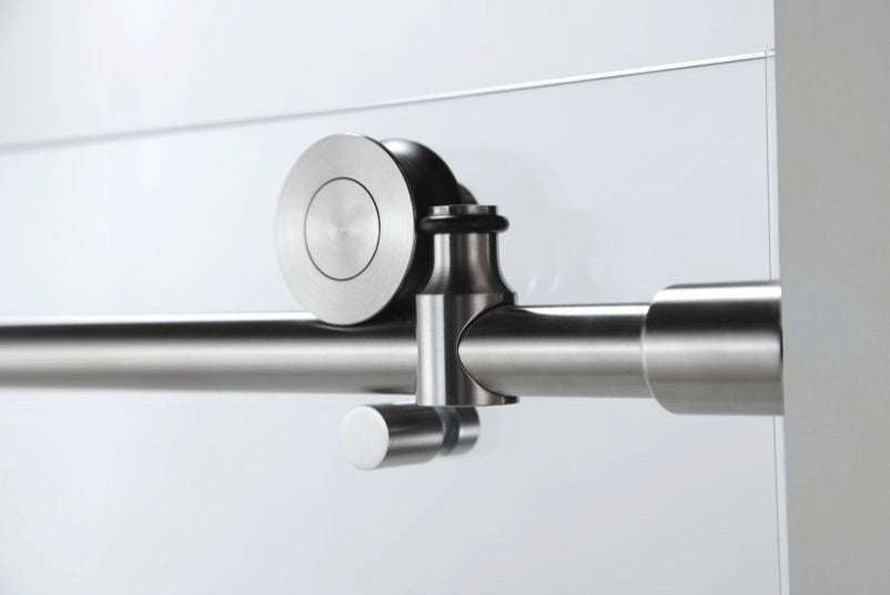 56"“60"Wx76" Frameless Sliding Shower Door With Clear Glass, Chrome