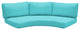 Covers for Low-Back Curved Armless Sofa Cushions 6 inches thick