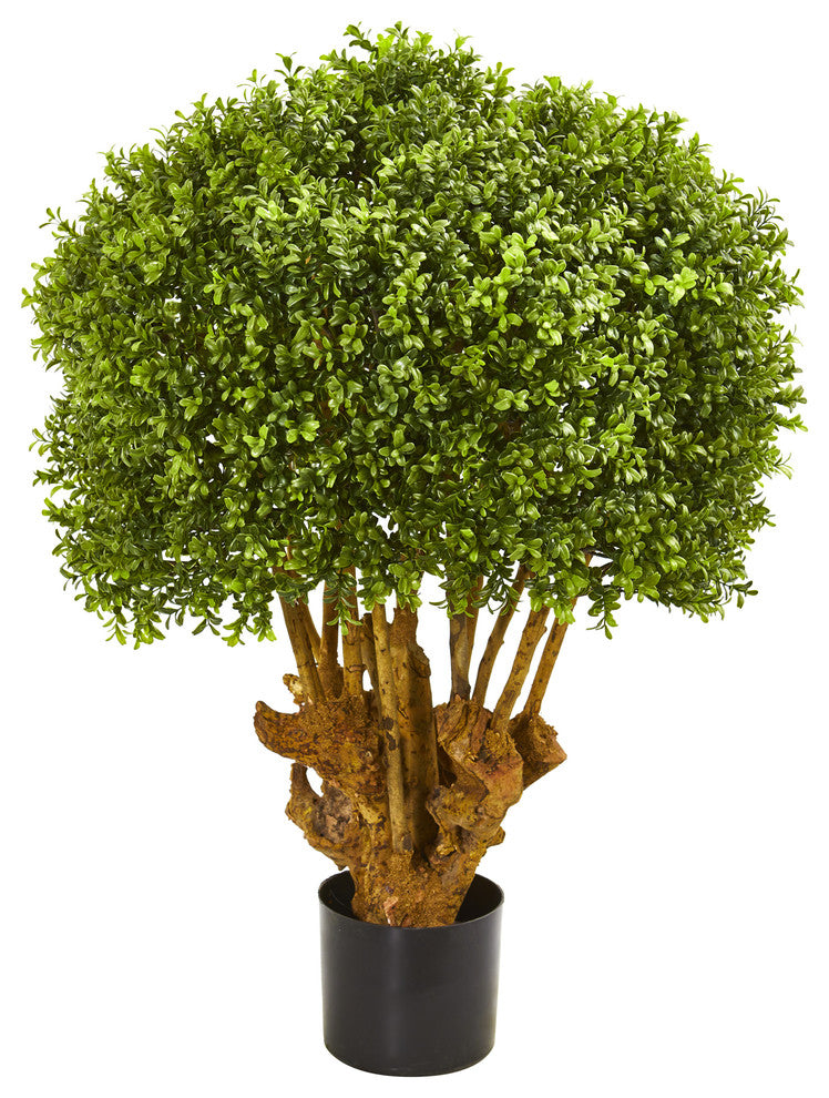 Nearly Natural 3' Boxwood Artificial Topiary Tree