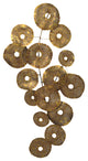 Contemporary Small Circles Wall Dcor Gold - Gold