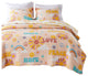Greenland Home Fashions Cassidy Quilt and Pillow Sham Set 2-Piece Twin Peach