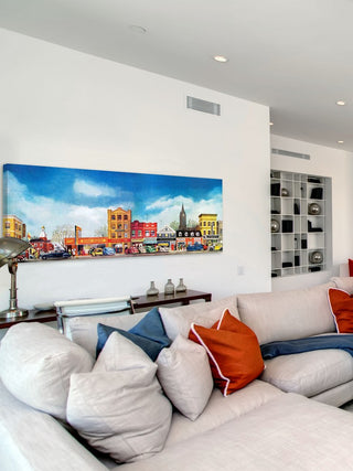 "City Life" Painting Print on Wrapped Canvas