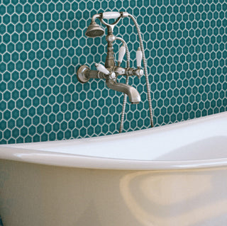 Tribeca 1" Hex Jade Porcelain Floor and Wall Tile