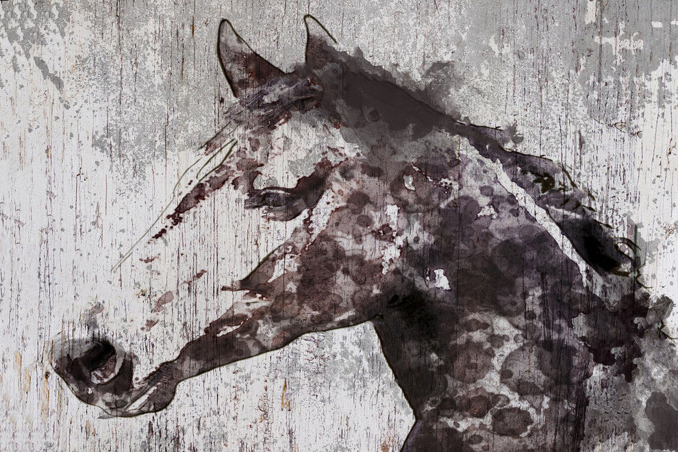 Marmont Hill, "Steel Dust Horse" by Irena Orlov Painting Wrapped Canvas, 36x24
