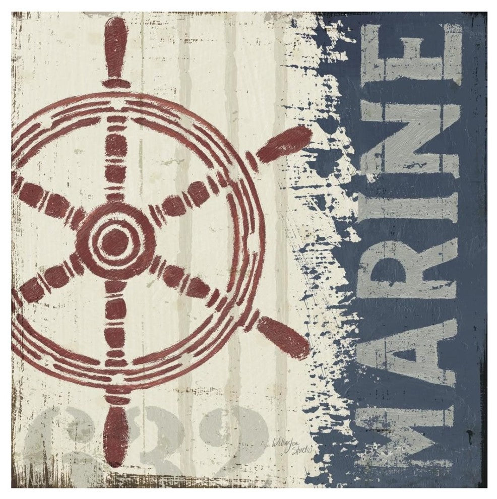 "Nautical VI" Digital Paper Print by Wellington Studio, 32"x32"