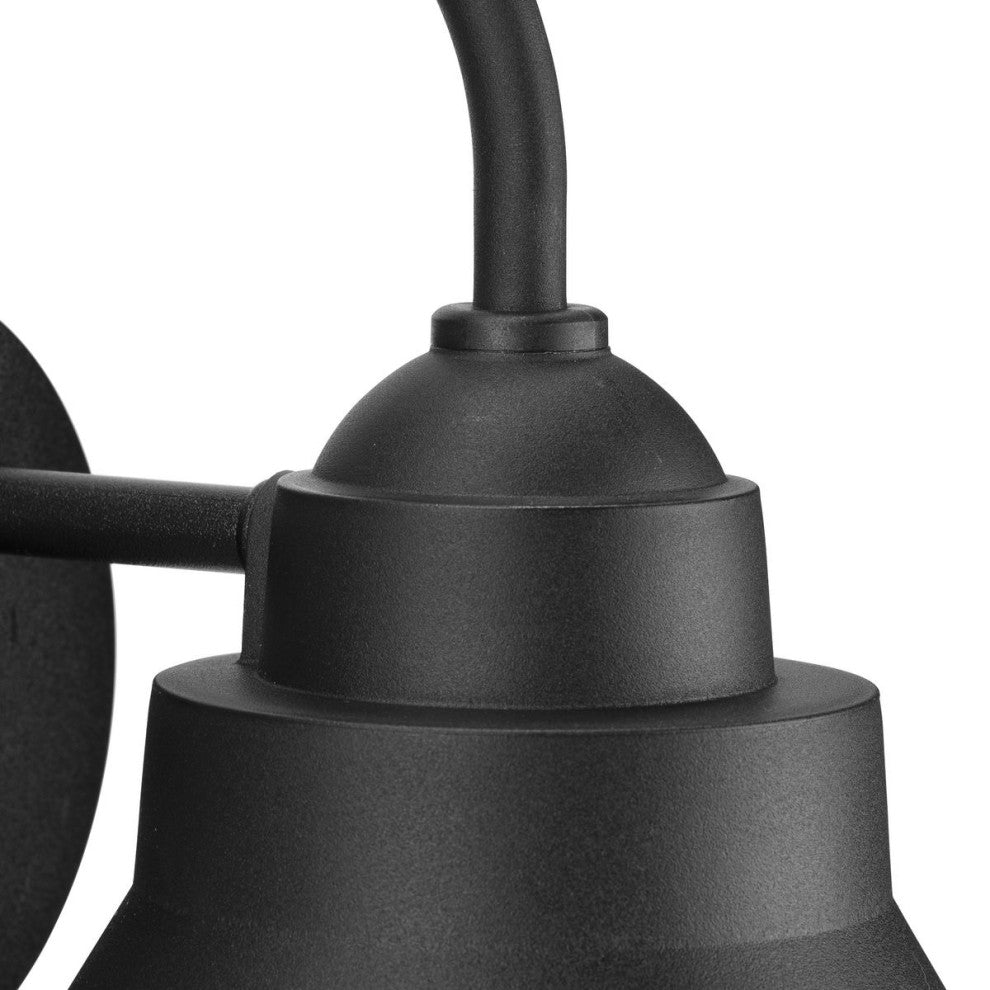 Bayside Collection One-Light Non-Metallic Black Outdoor Wall Lantern