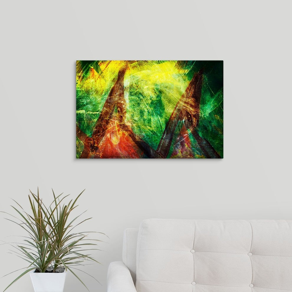 "Teepees" Wrapped Canvas Art Print, 24"x16"x1.5"