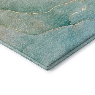 Premium Machine Washable Mayfield AMF508 Green 8' x 10' Rug