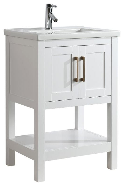 Alissa Modern White 24" Single Sink Vanity