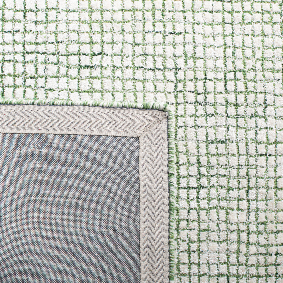 Safavieh Couture Abstract Collection, ABT470 Rug, Ivory/Green, 4'x6'